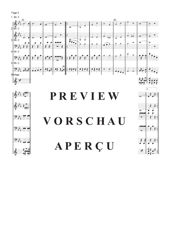 Produktgalerie: Seite 3 von 21 German-Marsch-Medley , Blasorchester Fatamo, (Blechbläser Quintett flexible Besetzung)