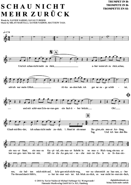 Produktbild zu: Schau nicht mehr zurück Xavas