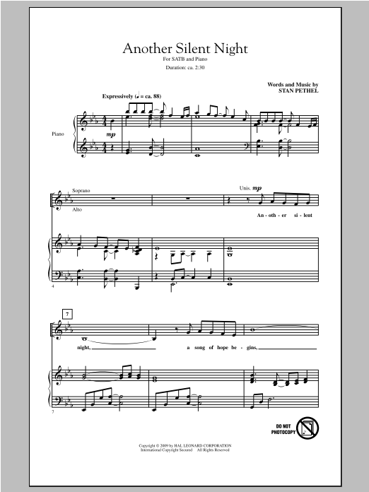 Product gallery: Page 1 of 1 Another Silent Night, Stan Pethel