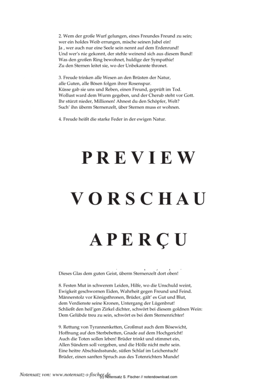 Product gallery: Page 4 of 4 An die Freude , , Piano and Voice