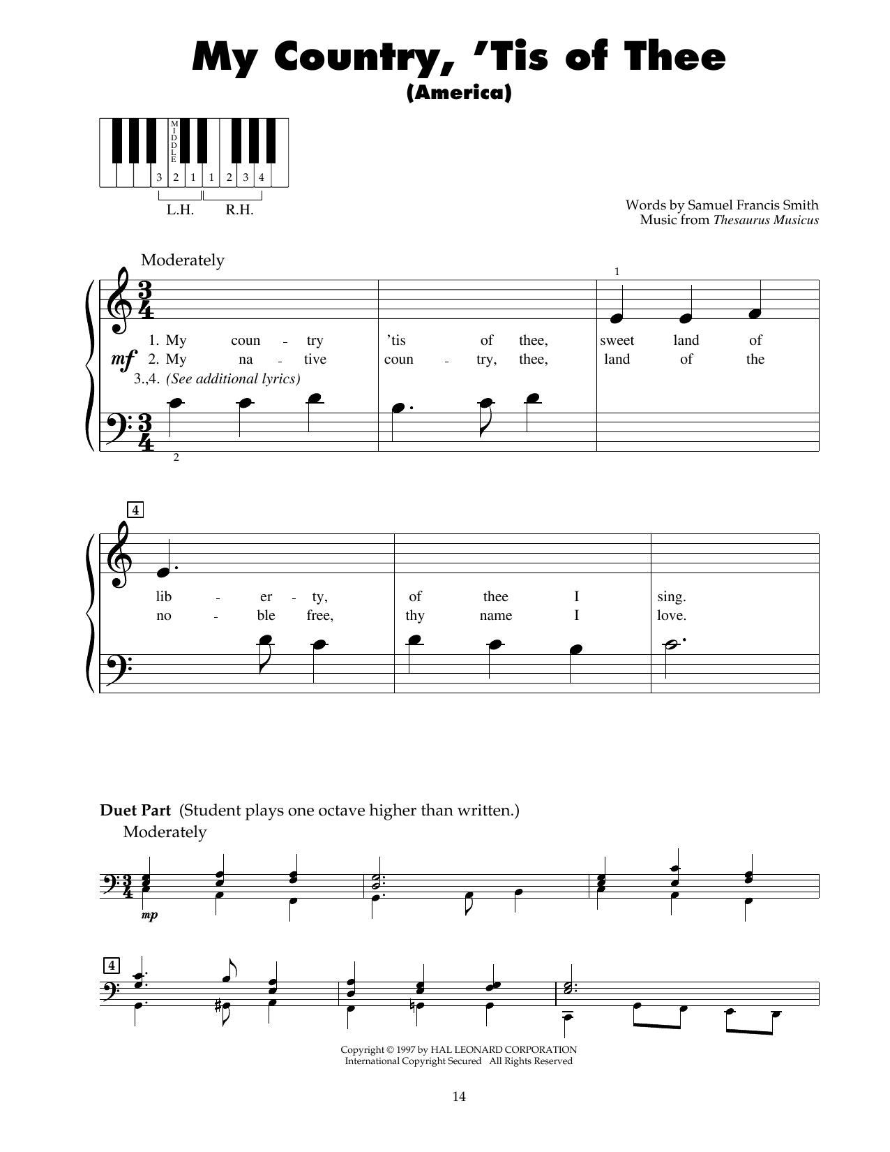 Produktbild zu: My Country, 'Tis Of Thee (America)