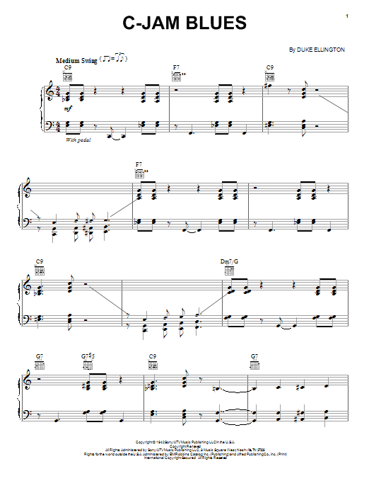 Product gallery: Page 1 of 1 C-Jam Blues (arr. Brent Edstrom), Duke Ellington