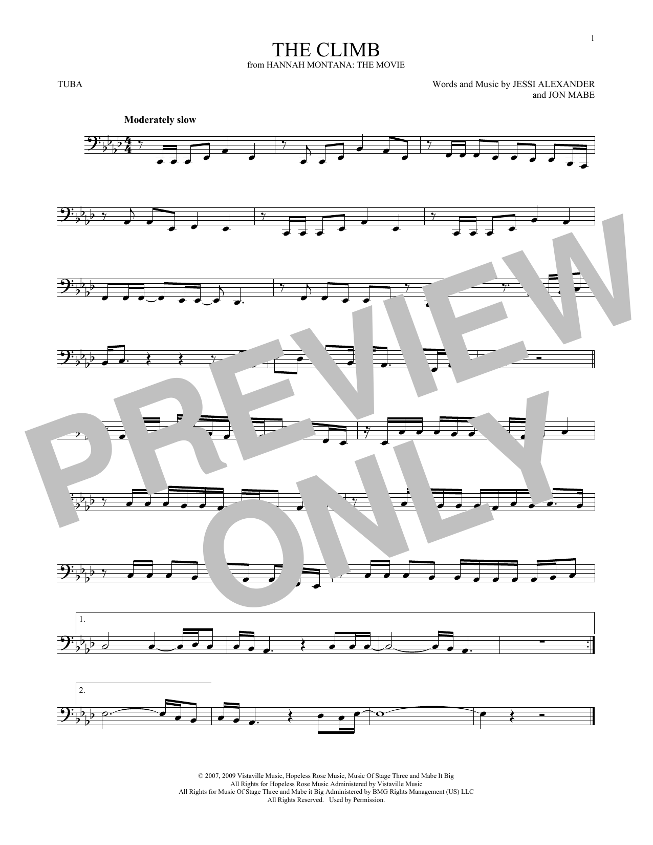 Product gallery: Page 1 of 1 The Climb (from Hannah Montana: The Movie), Miley Cyrus