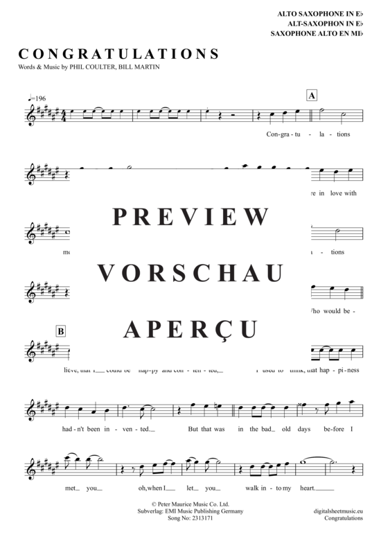 Product gallery: Page 2 of 4 Congratulations , Richard, Cliff, Alto Saxophone