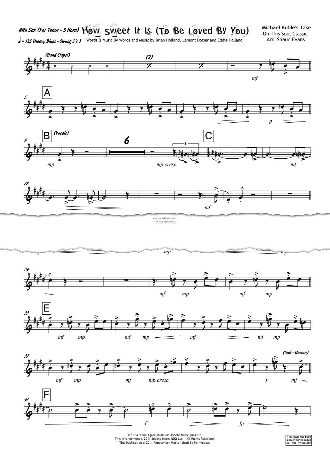 Product gallery: Page 1 of 1 How Sweet It Is (To Be Loved By You), Michael Bublé