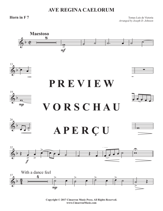 Product gallery: Page 21 of 21 Ave regina caelorum , , (Horn ensemble 1-8 horns in F)