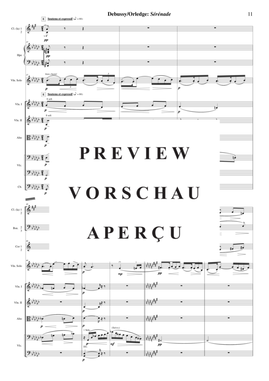 gallery: Sérénade for violin and orchestra , , (Orchester + Violine Solo)