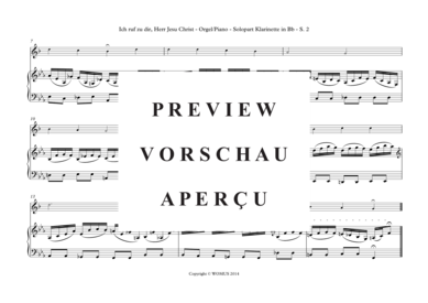 Product gallery: Page 3 of 4 Ich ruf zu dir Herr Jesu Christ , , (clarinet in Bb + organ)