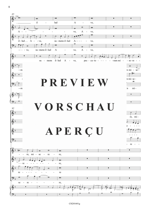 gallery: Alma redemptoris mater, , Gemischter Chor 8-stimmig und BC