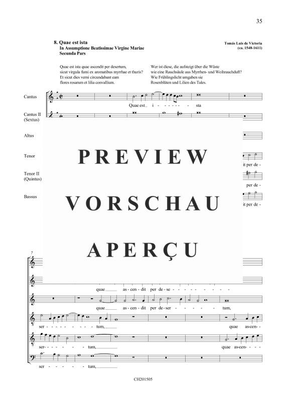 Product gallery: Page 7 of 11 Vidi speciosam / Quae est ista, , Mixed choir 5 voices