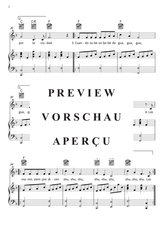 Produktgalerie: Seite 6 von 7 Las Ruedas Del Autobú s, , (Gesang + Klavier, Gitarre)
