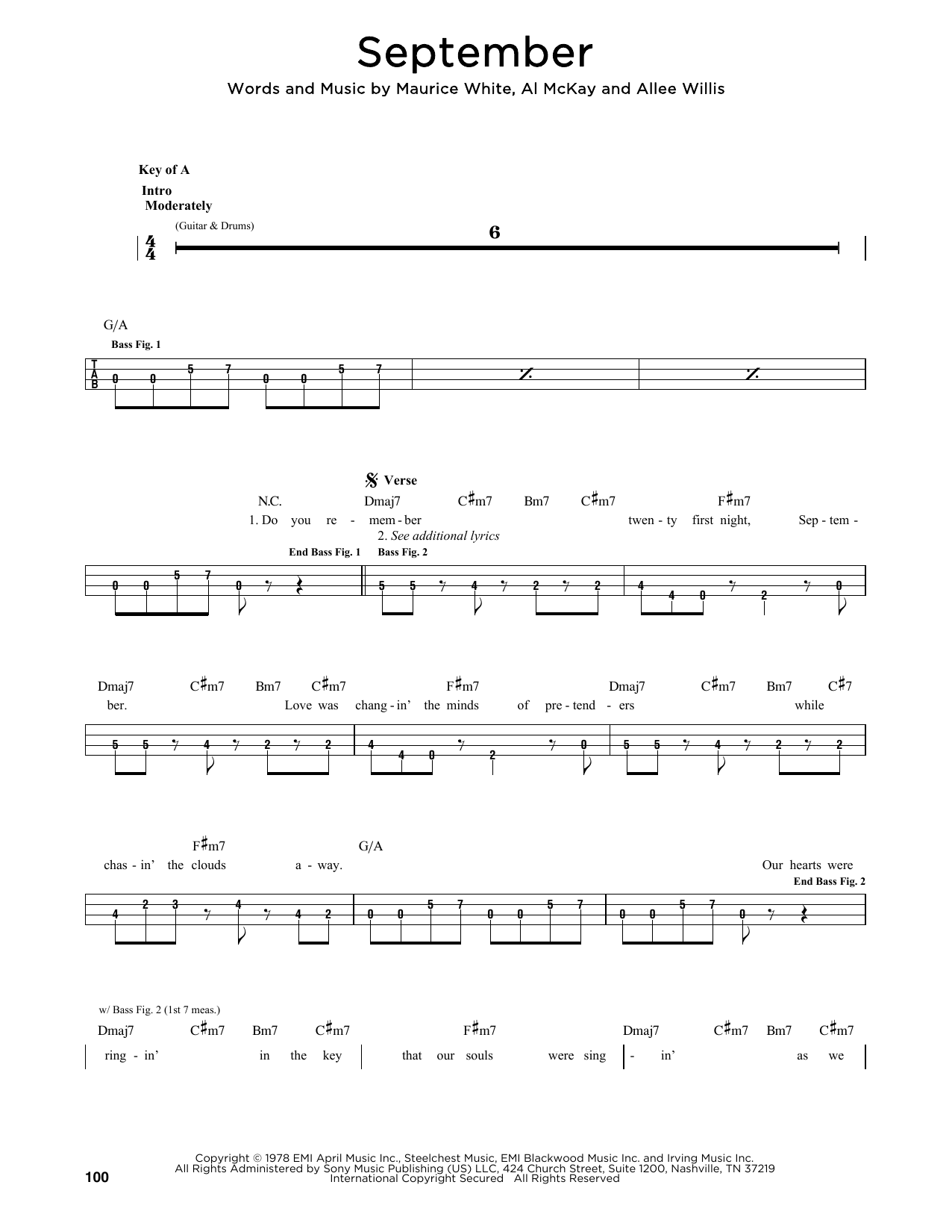 Produktgalerie: Seite 1 von 1 September, Earth, Wind & Fire, E-Bass, Gitarre