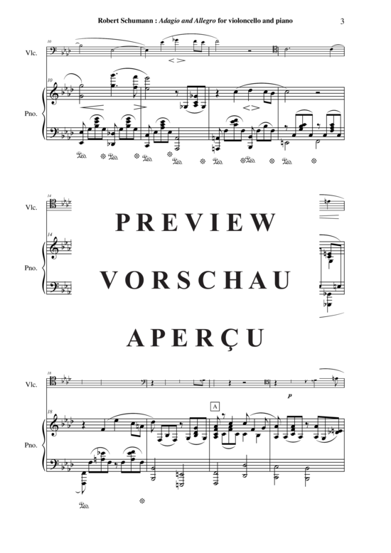 Product gallery: Page 4 of 21 Adagio et Allegro, Opus 70 , , (Cello + Klavier)