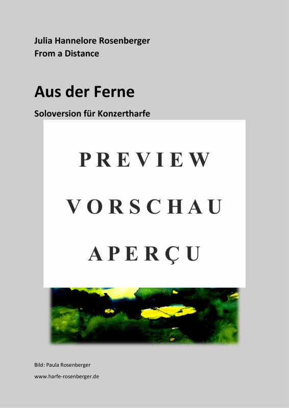 gallery: Aus der Ferne, , (concert harp solo)
