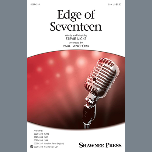 Produktbild zu: Edge Of Seventeen (arr. Paul Langford)