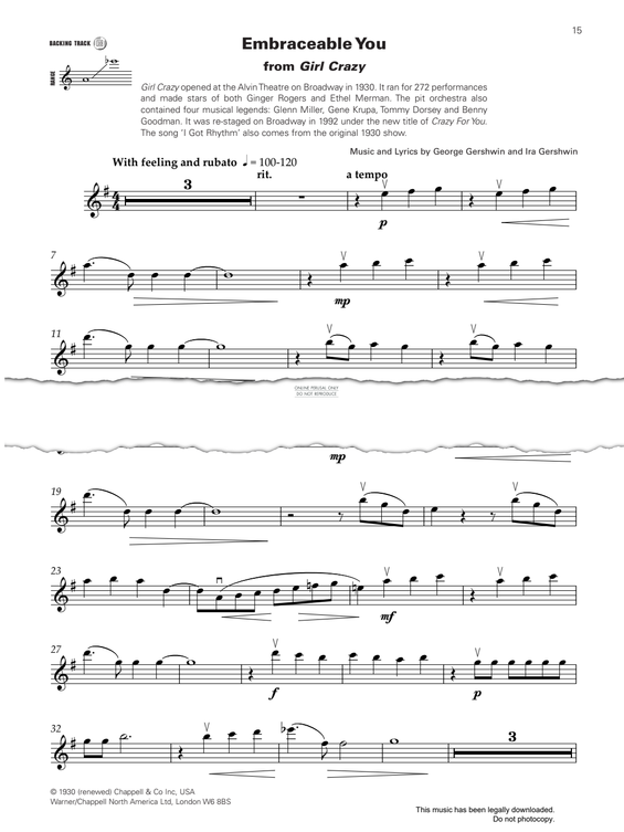 Product gallery: Page 1 of 1 Embraceable You, George Gershwin