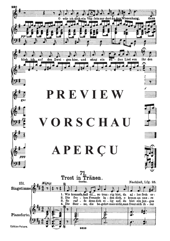 gallery: Trost in Tränen D.120 , , (Gesang hoch + Klavier)