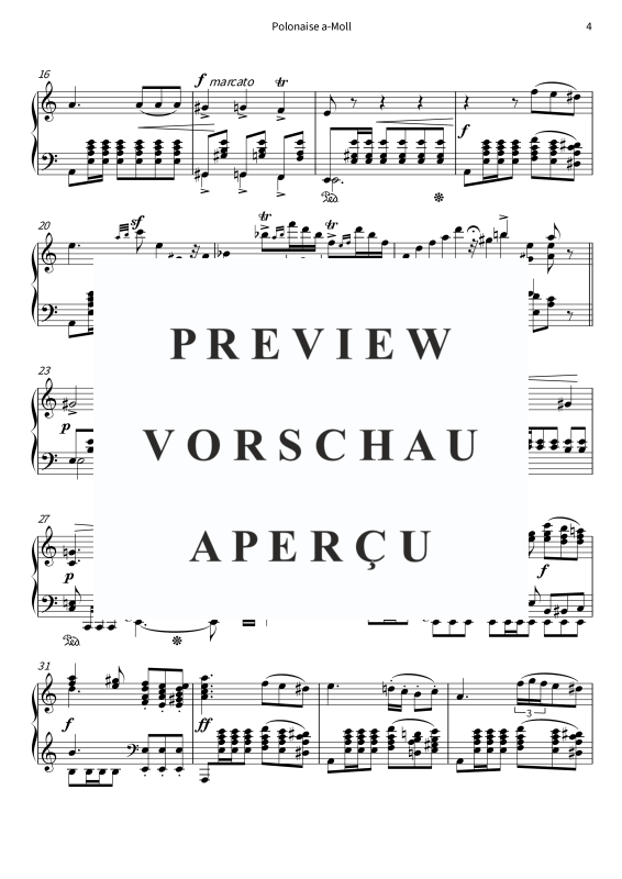 Product gallery: Page 6 of 10 Polonaise a-Moll - aus Soirées musicales op. 6 Nr. 6, , Solo Piano