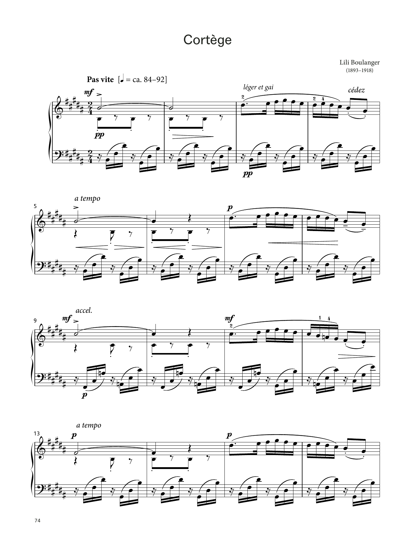 Product picture to: Cortège (LCME Piano 2018 Grade 8 List B)