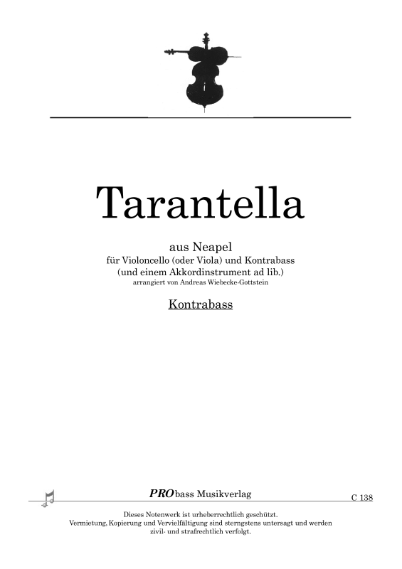 Produktbild zu: Tarantella aus NeapelAndreas Wiebecke-Gottstein (Arr.)