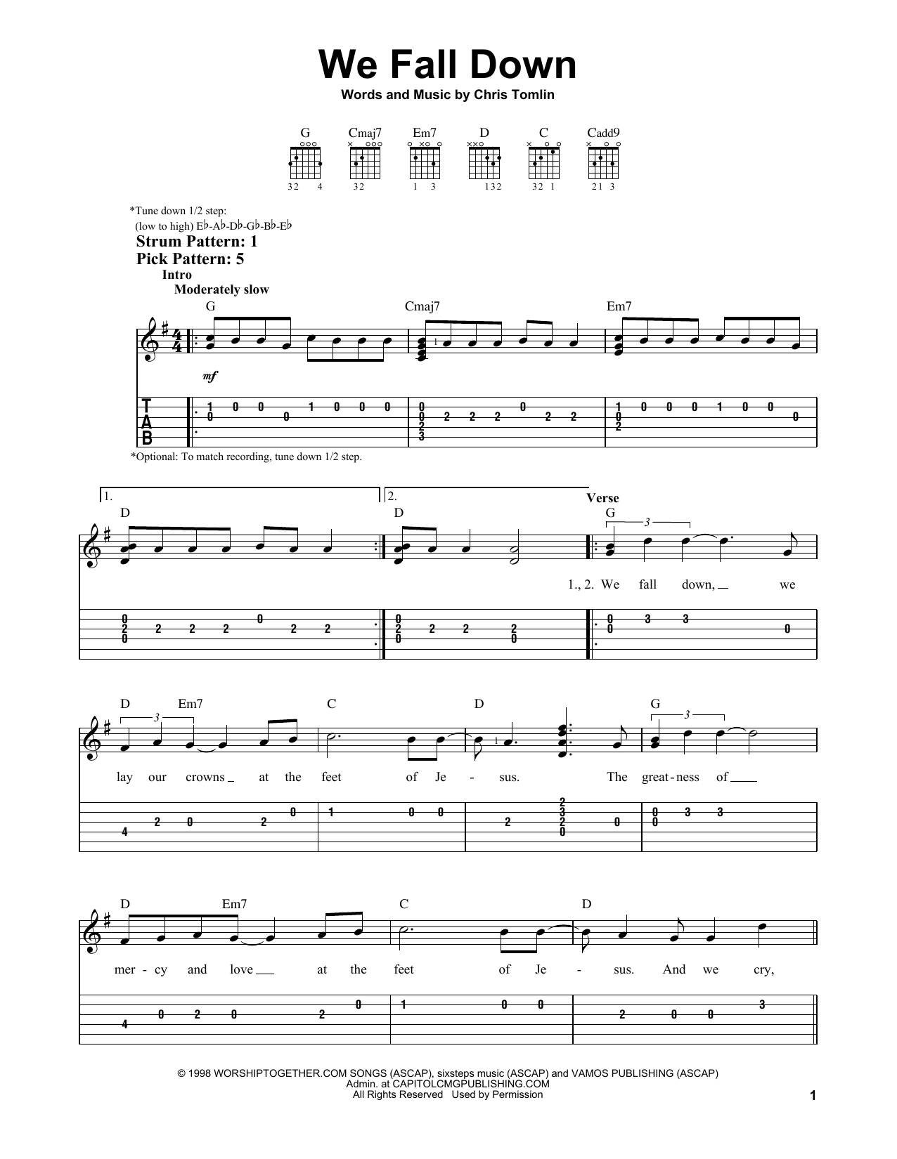 Product gallery: Page 1 of 1 We Fall Down, Chris Tomlin, Kutless, Passion