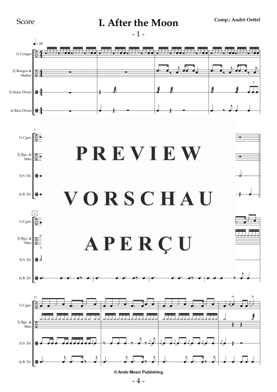 Produktgalerie: Seite 6 von 11 5 Ensemble Pieces for four Percussionists, , Percussion Ensemble Quartet