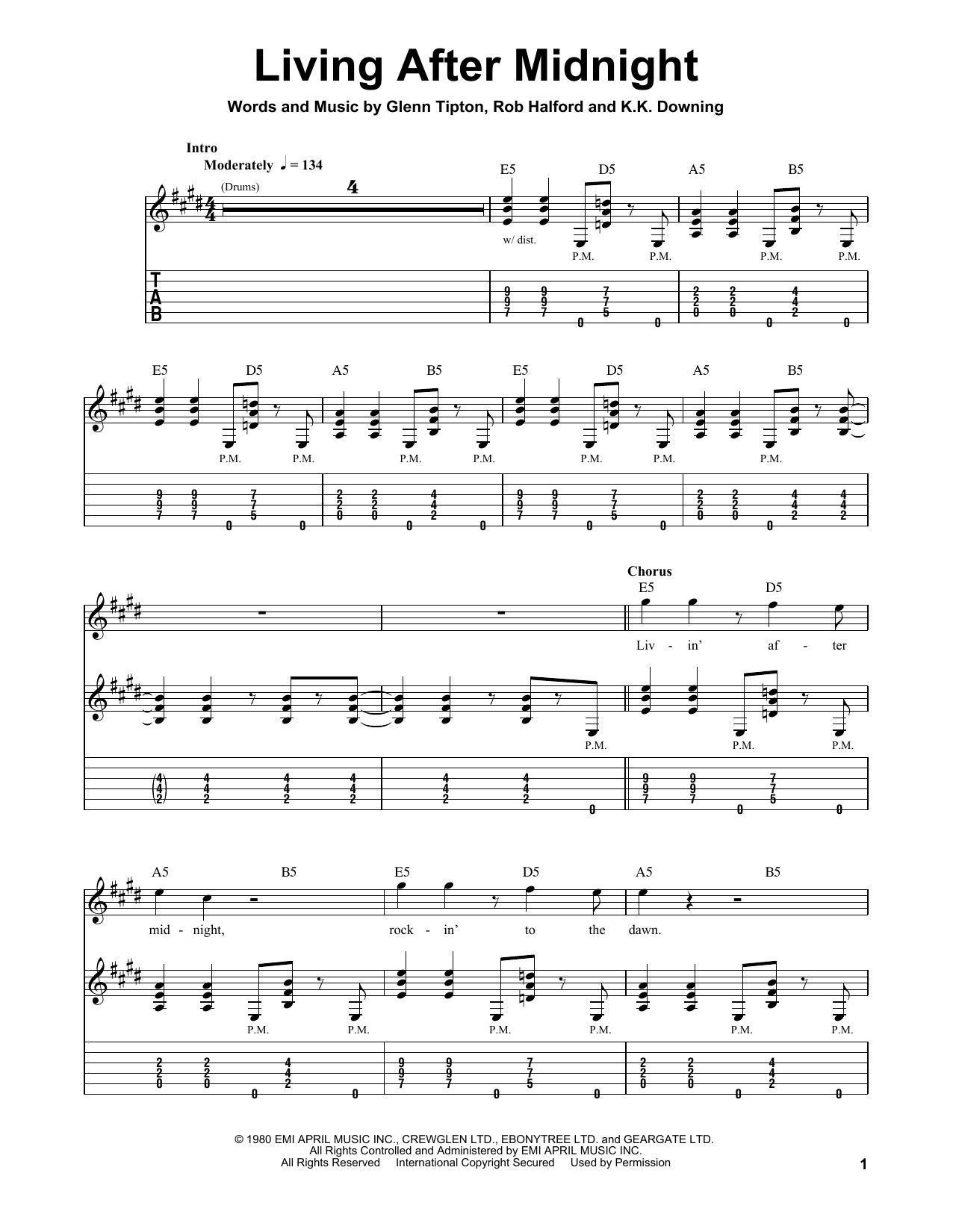 Product gallery: Page 1 of 1 Living After Midnight, Judas Priest
