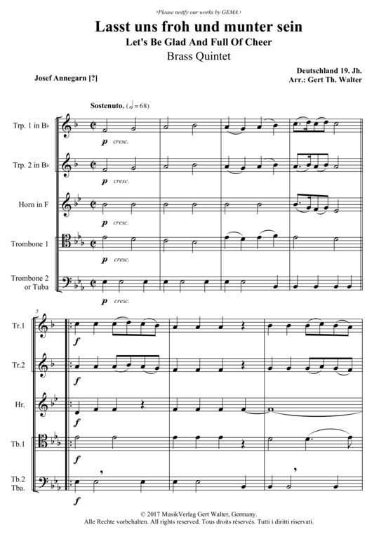 Produktbild zu: Lasst uns froh und munter sein Traditional