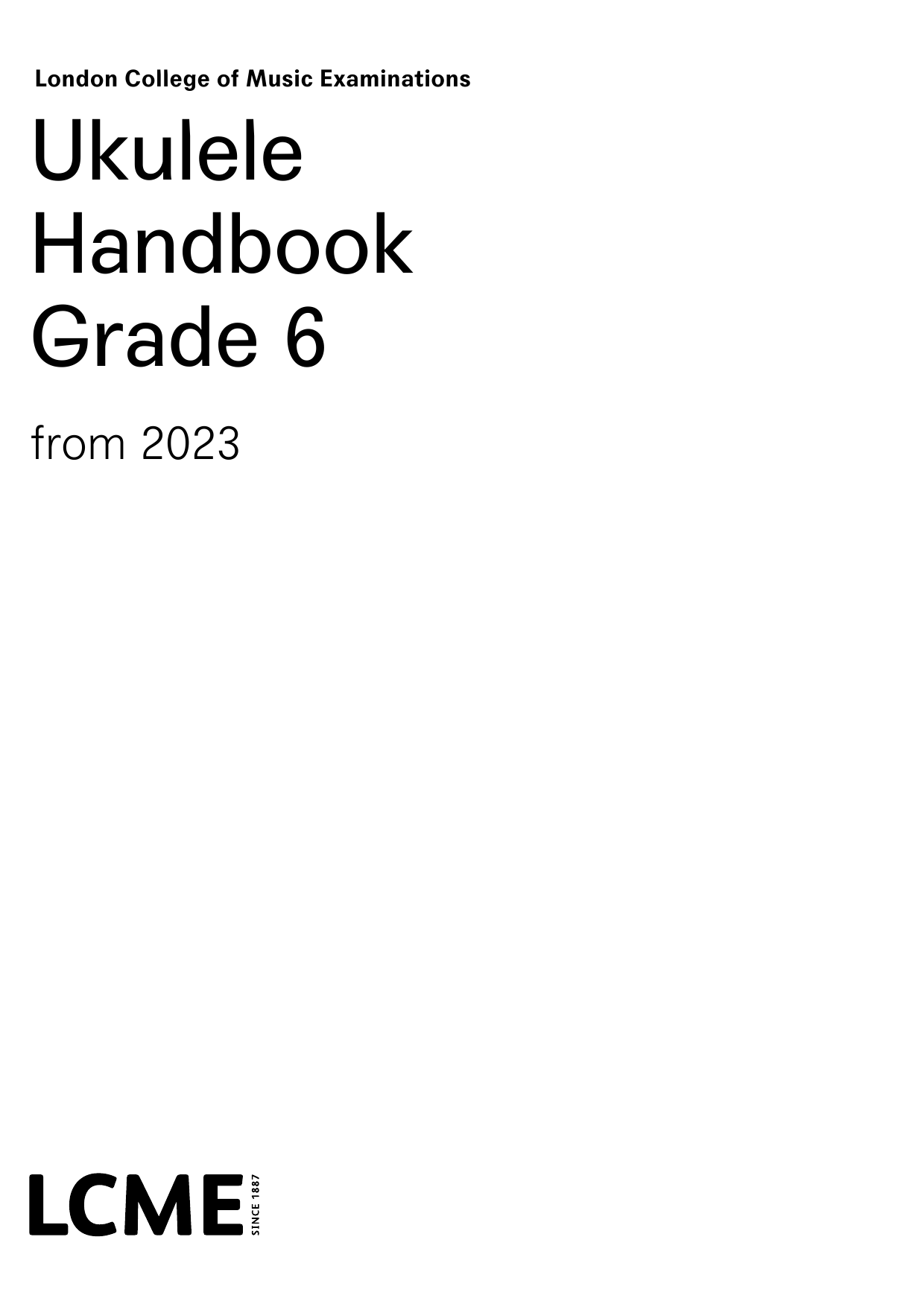 Produktgalerie: Seite 1 von 1 LCME Ukulele Handbook Grade 6, LCME