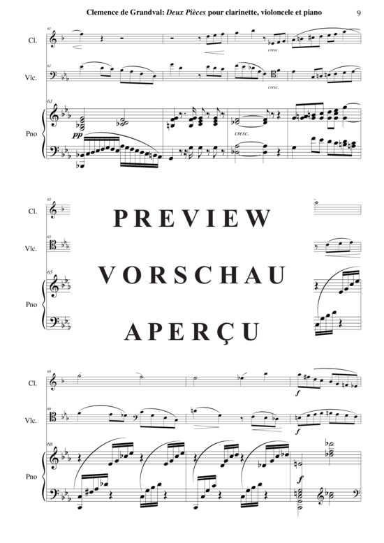 Product gallery: Page 10 of 31 Deux Pièces: Romance et Gavotte , , (2 parts + piano)