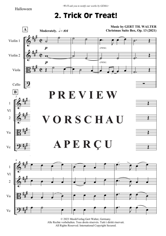 gallery: Trick Or Treat! , , (Streicher Quartett)