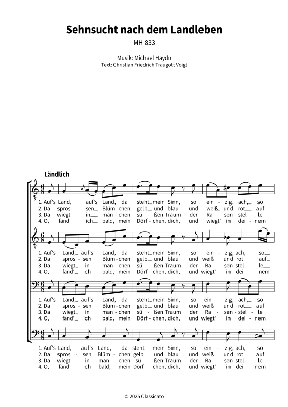 gallery: Sehnsucht nach dem Landleben, , (Männerchor TTBB)
