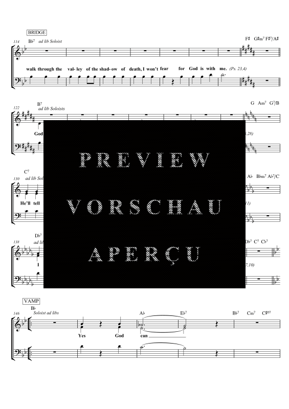 gallery: God Can, , Gemischter ChorSAM/Solo opt. und Klavier