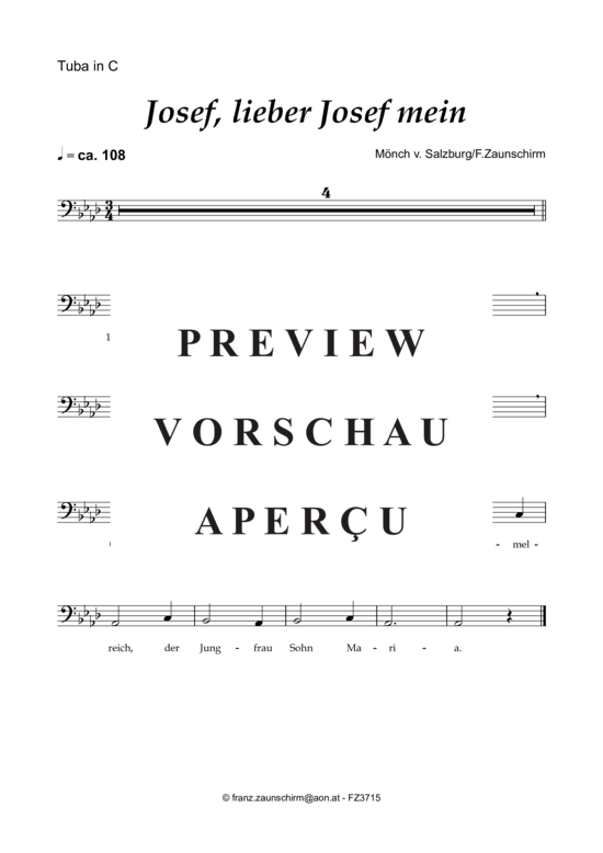 Product gallery: Page 4 of 6 Josef, lieber Josef mein , , (tuba + piano)