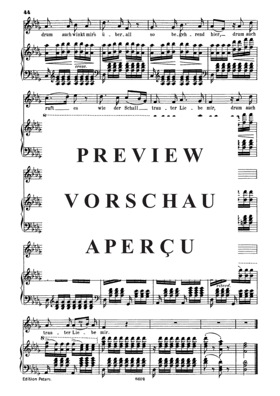 Product gallery: Page 7 of 7 Im Freien D.880, , Medium Voice and Piano