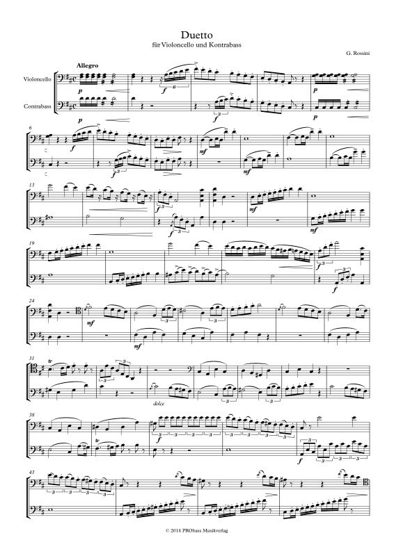 Produktgalerie: Seite 1 von 11 Duetto, , Cello und Kontrabass