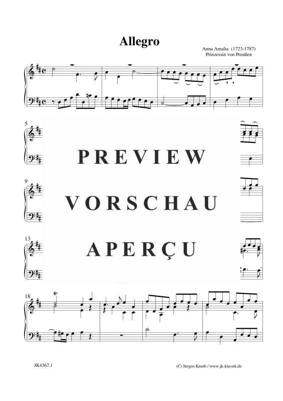 Produktbild zu: AllegroAnna Amalia