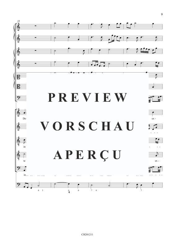 Produktgalerie: Seite 10 von 11 Te Sanctum Dominum - Concerto in Festo Trinitatis, , Gemischtes Ensemble SATTB, 2 Trompeten, 2 Violinen, 2 Violen, Fagott und BC