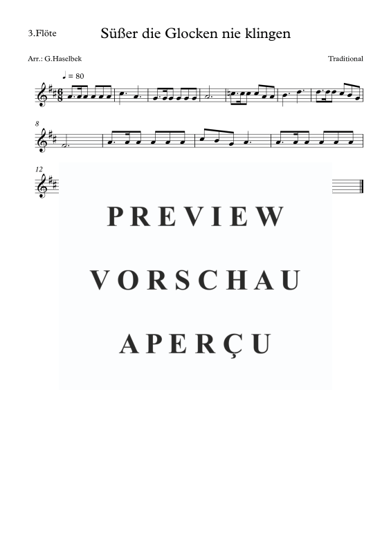 gallery: Süßer die Glocken nie klingen, , Flute Quartet