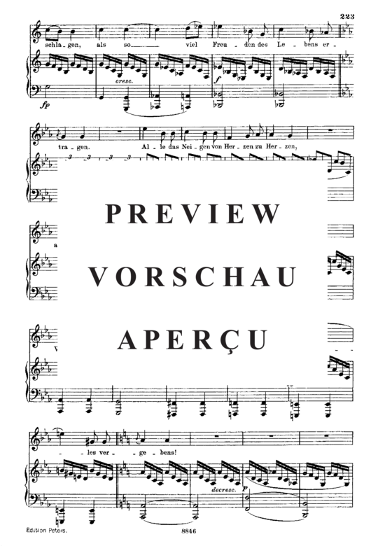 Product gallery: Page 3 of 4 Rastlose Liebe D.138, , Medium Voice and Piano