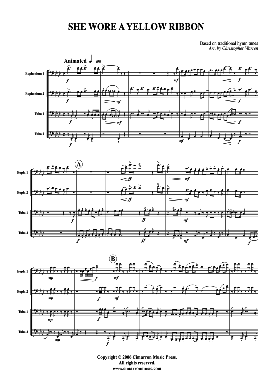 Product picture to: She Wore a Yellow Ribbon Traditional