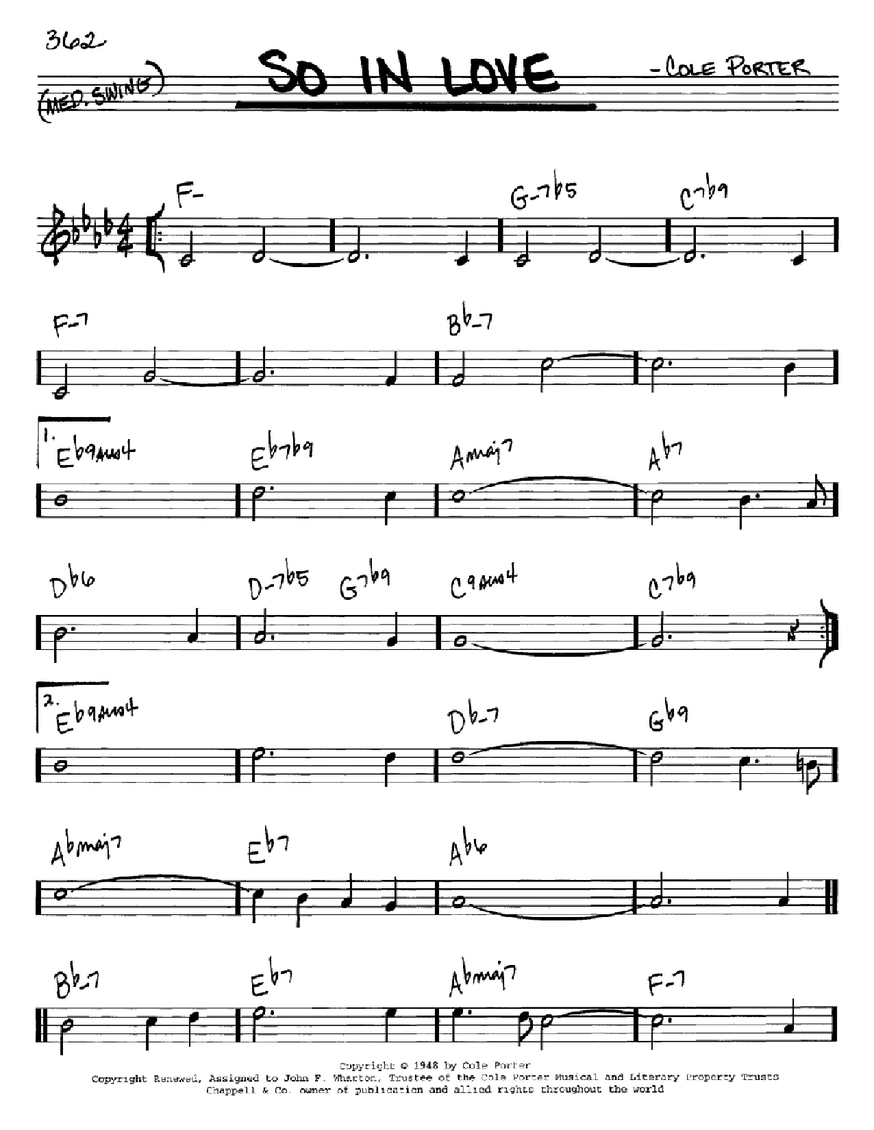 Produktgalerie: Seite 1 von 1 So In Love (from Kiss Me, Kate), Cole Porter