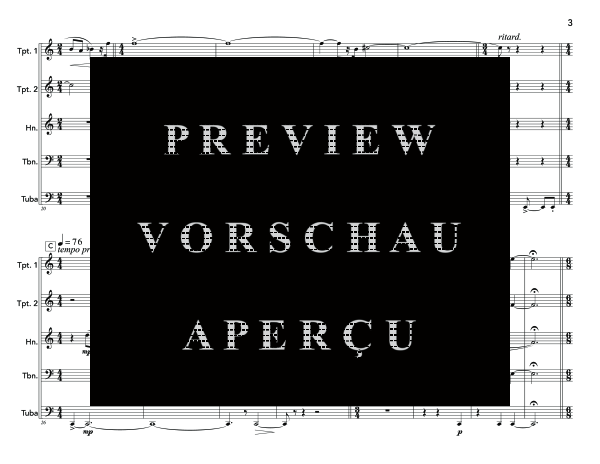 Produktgalerie: Seite 7 von 11 Metal Music, Op. 122, , (Blechbläser Quintett)