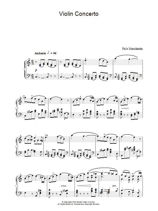 Product gallery: Page 1 of 1 Violin Concerto, Felix Mendelssohn