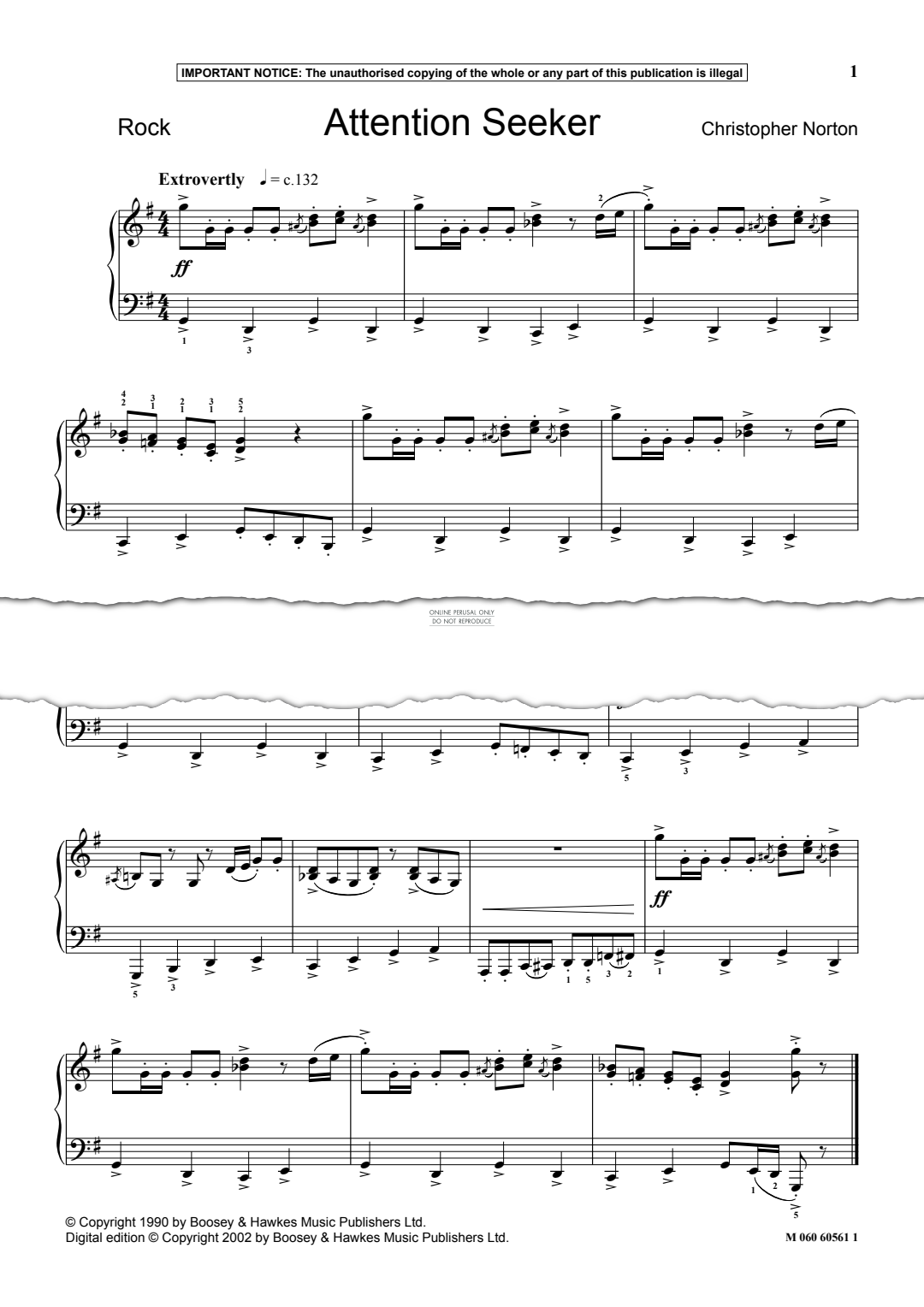 Produktgalerie: Seite 1 von 1 Attention Seeker, Christopher Norton, Klavier