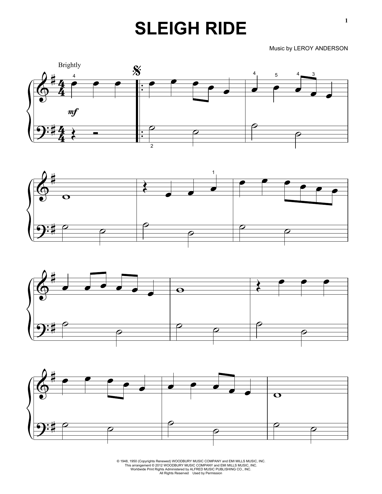 Product gallery: Page 1 of 1 Sleigh Ride, Leroy Anderson
