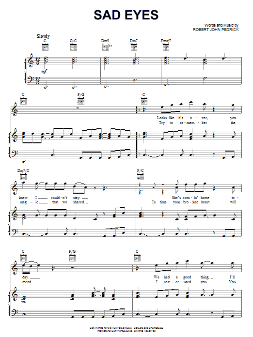 Produktbild zu: Sad Eyes