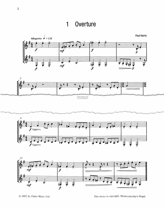 Product gallery: Page 1 of 1 Overture, Paul Harris