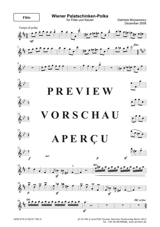 Product gallery: Page 9 of 12 Wiener Palatschinken-Polka für Flöte und Klavier , , (flute/violin/oboe + piano)
