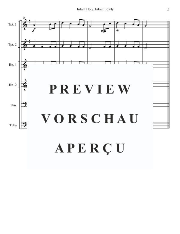 Produktgalerie: Seite 7 von 11 Infant Holy, Infant Lowly, , BlechblÀser Sextett
